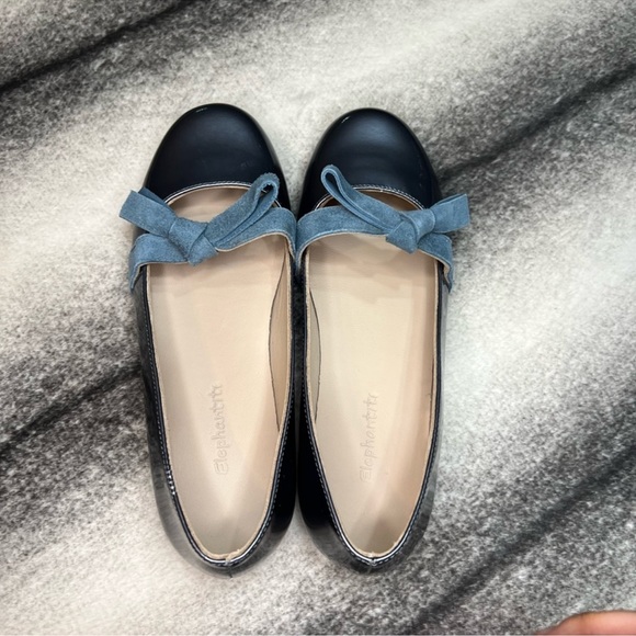 Elephantito Claire Patent Leather Steel Flats - Picture 4 of 9